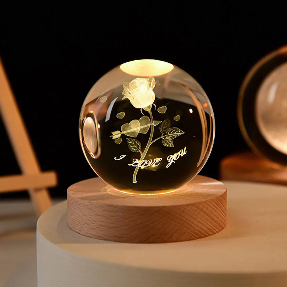 LED Crystal Ball Lamp