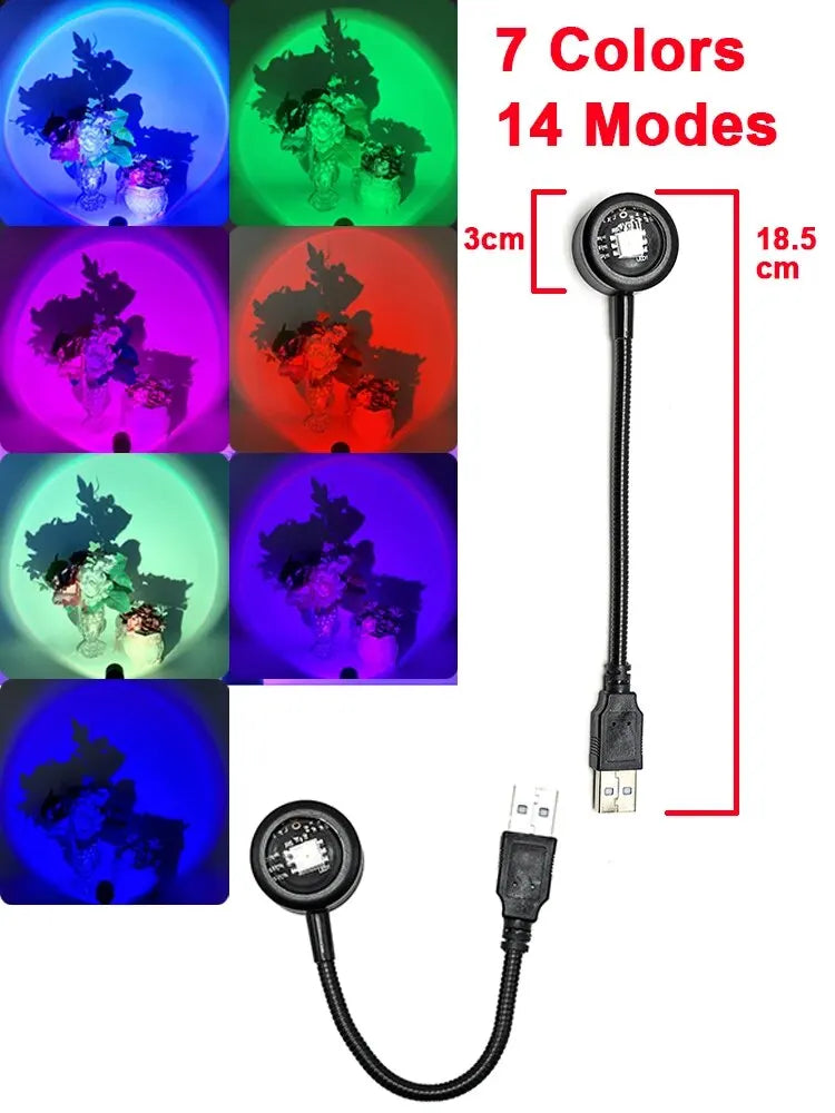 USB LED Sunset Lamp