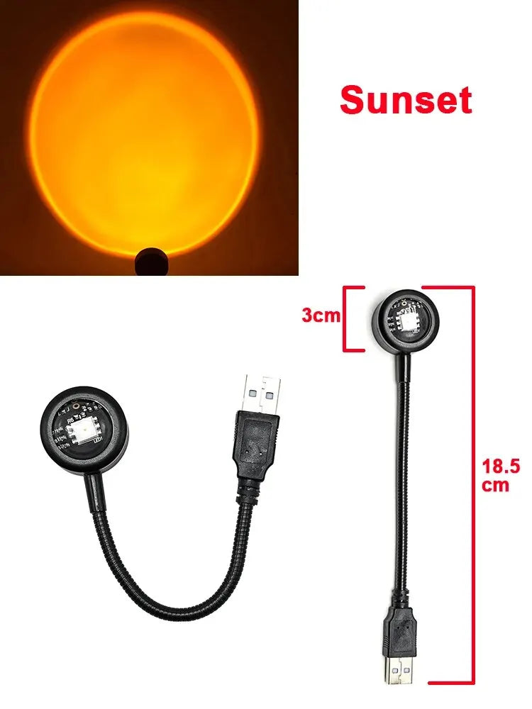 USB LED Sunset Lamp