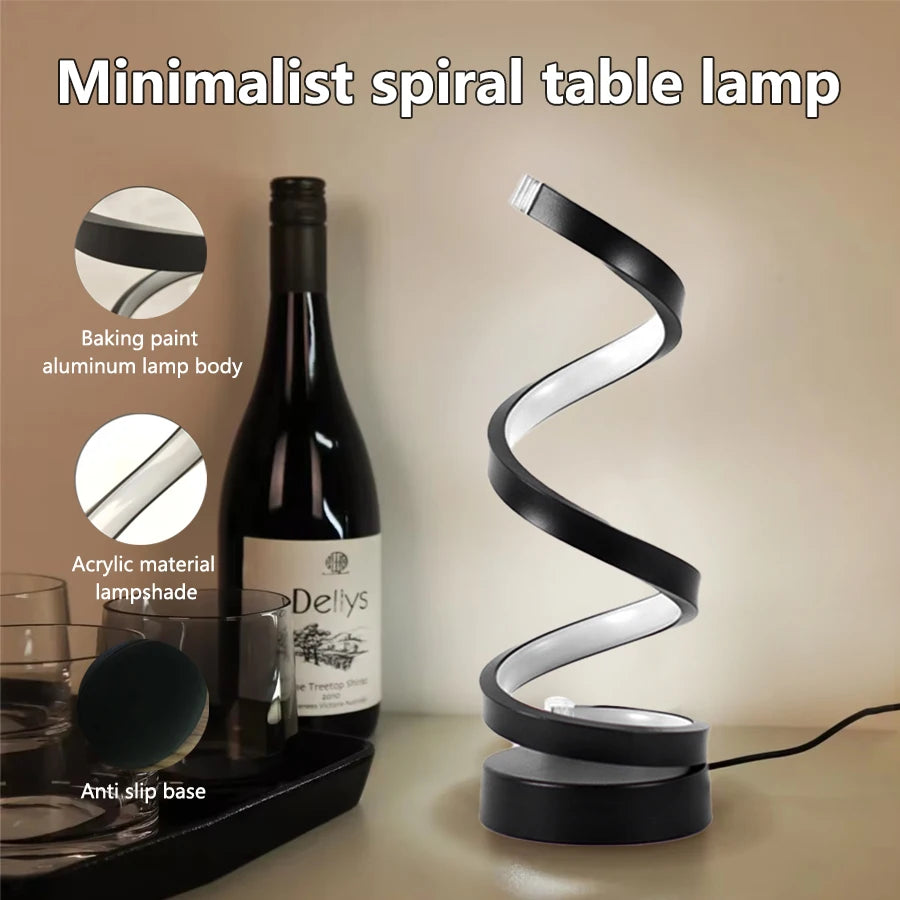 LED Spiral Desk Lamp