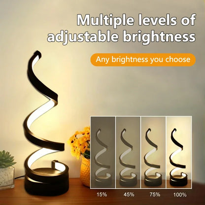 LED Spiral Desk Lamp