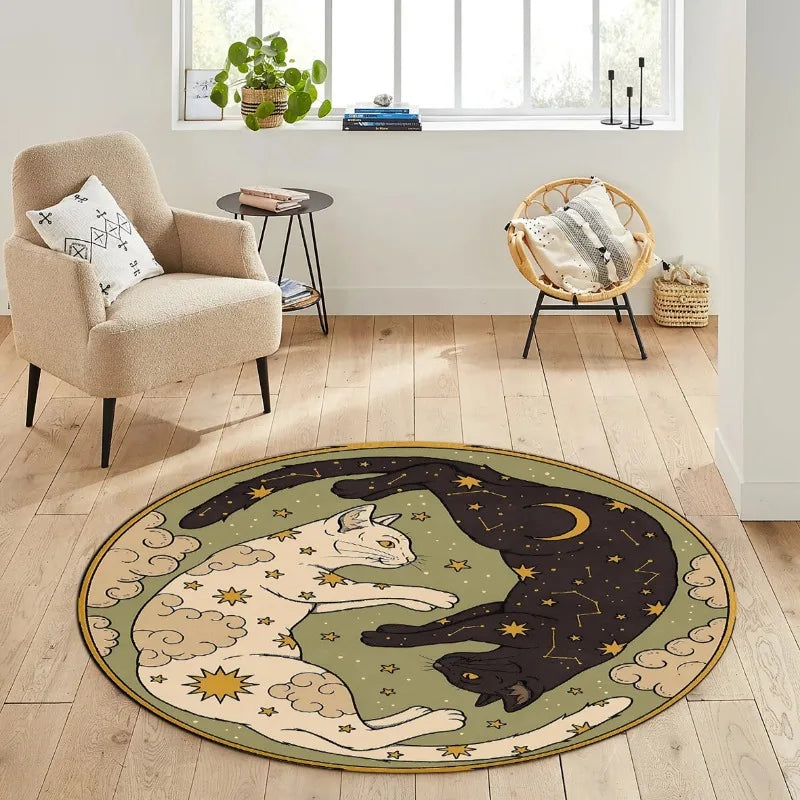 Cute Cat  Round Rug