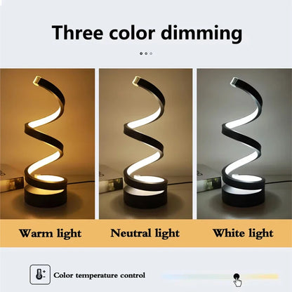 LED Spiral Desk Lamp